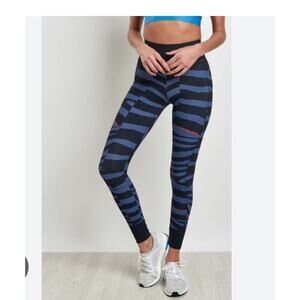 Adidas Stella McCartney Women's Black Miracle Blue High Rise Leggings Sz XS $150